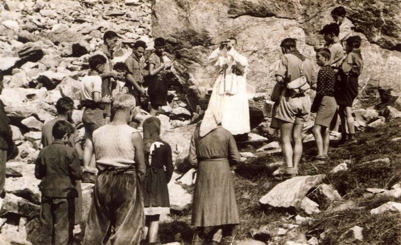 1942, Messa all'alpe Sivigia